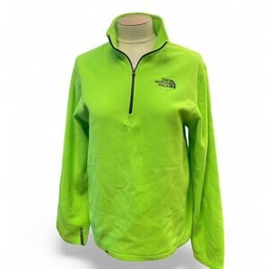 The north face green fleece